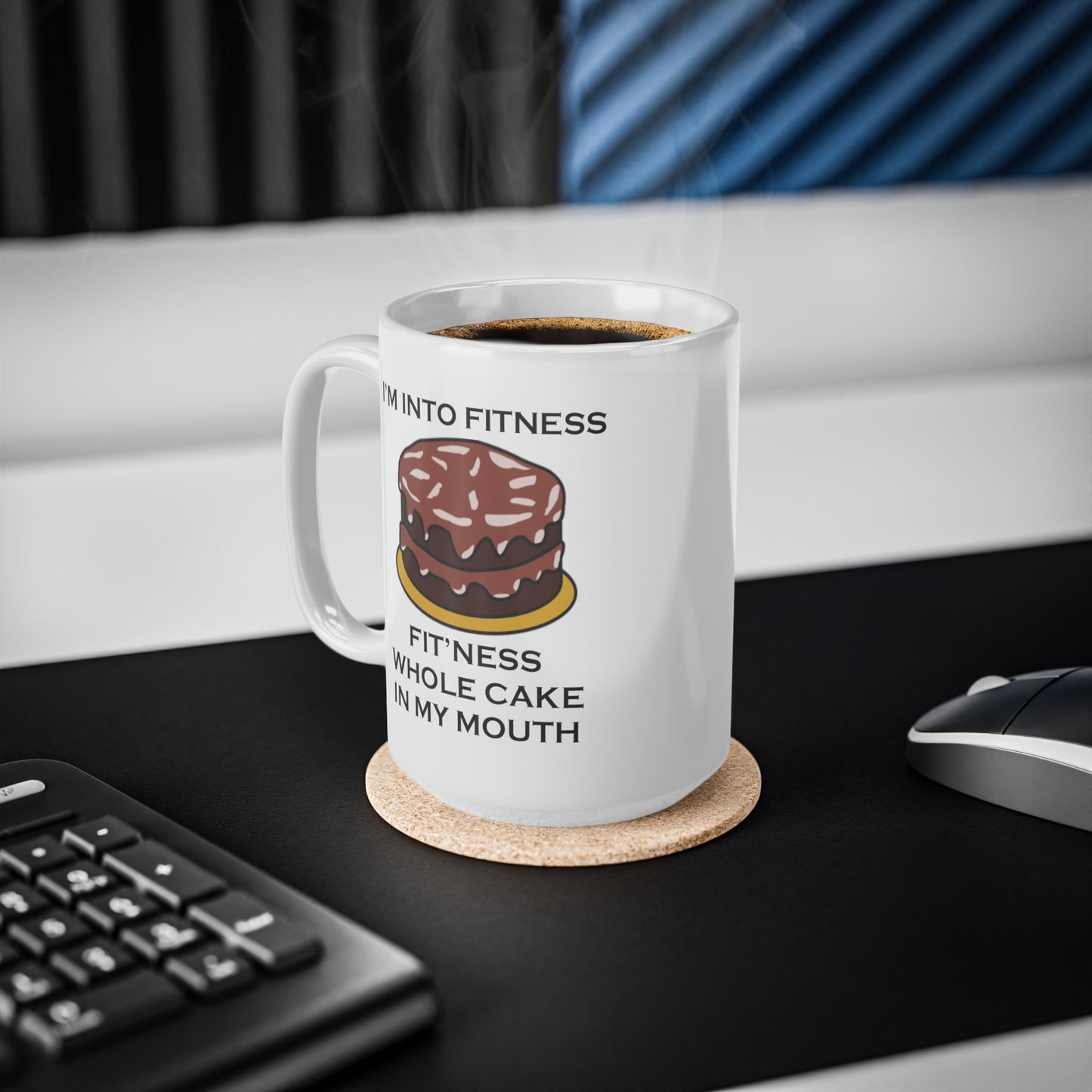 I’m Into Fitness Cake Coffee Mug