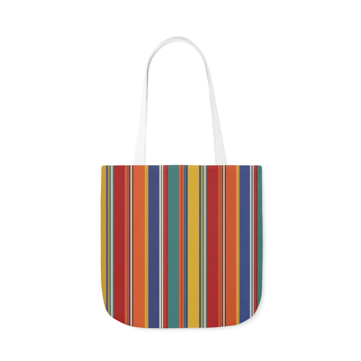 Oxford Rainbow Colourful Stripes Bold Pattern Shoulder Tote Bag