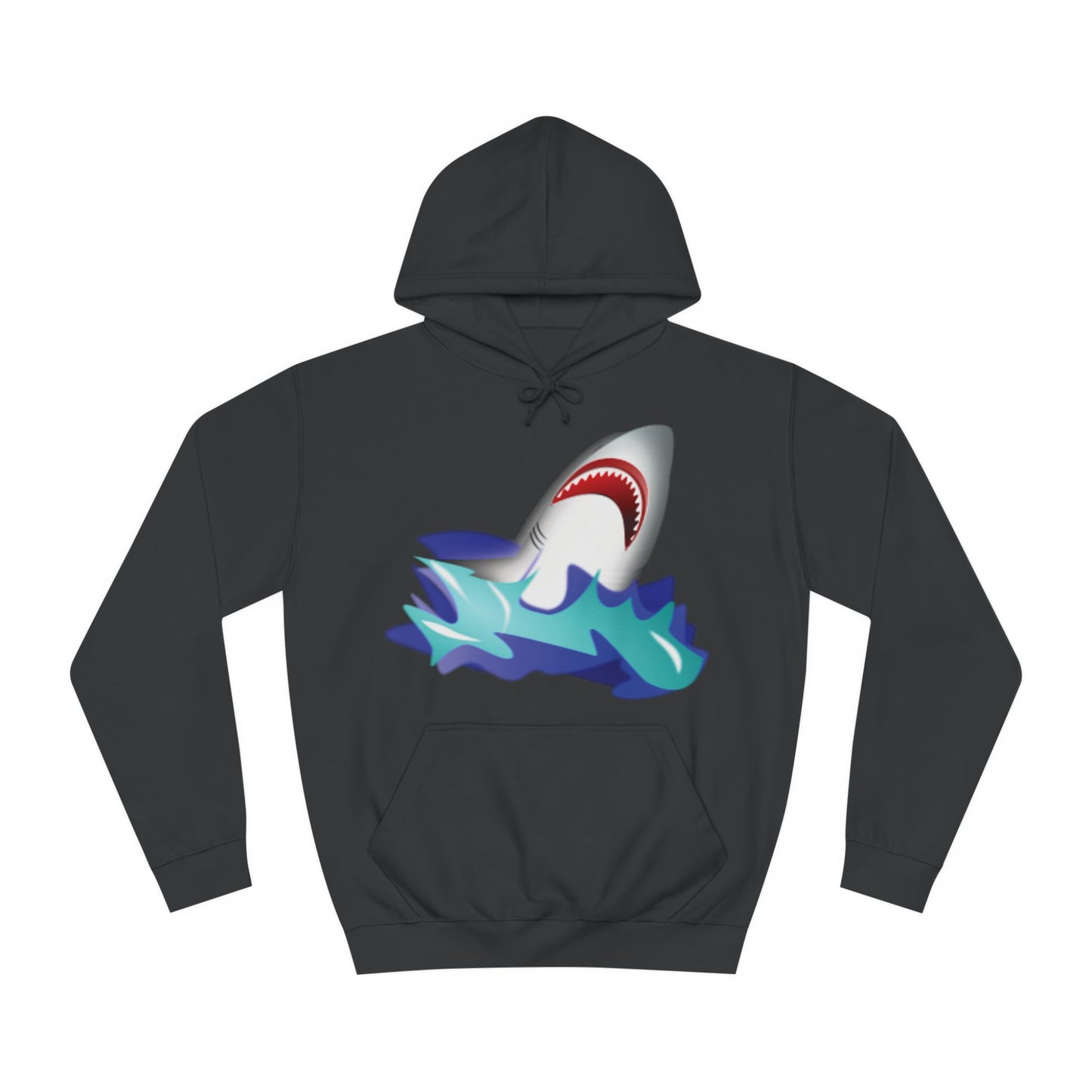 Great White Shark Rise Cartoon Hoodie