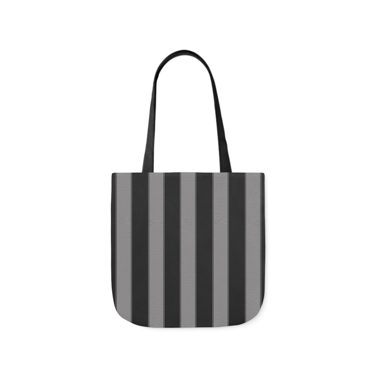 Black And Grey Goth Stripes Pattern Shoulder Tote Bag