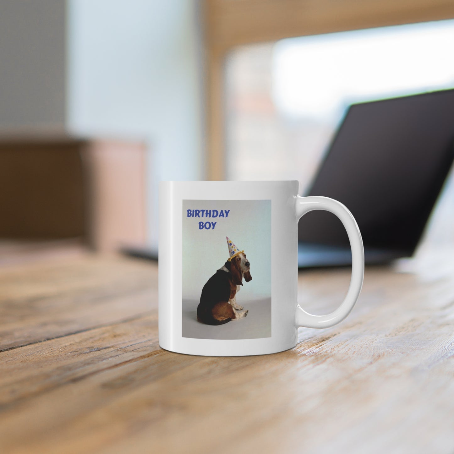 Birthday Boy Basset Dog Coffee Mug