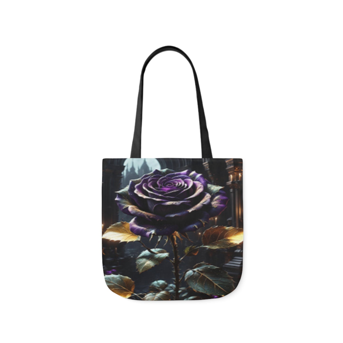 Dark Gothic Rose Shoulder Tote Bag