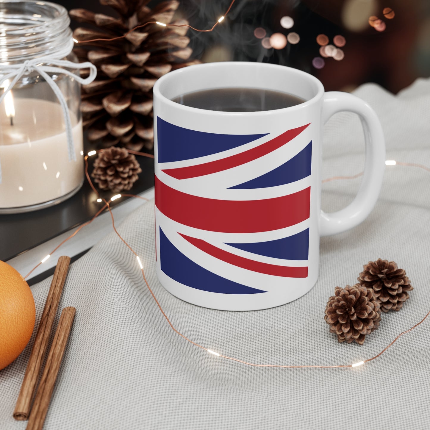 Union Jack British Flag United Kingdom Wrap Around Coffee Mug