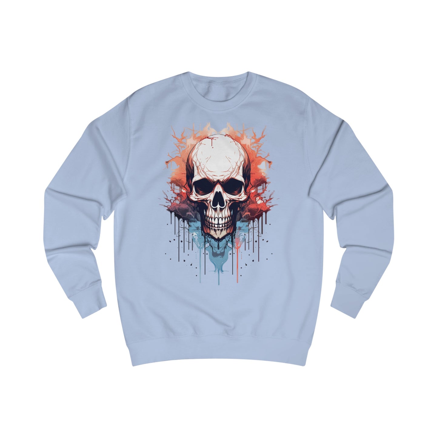 Skull Watercolour Painting Sweatshirt