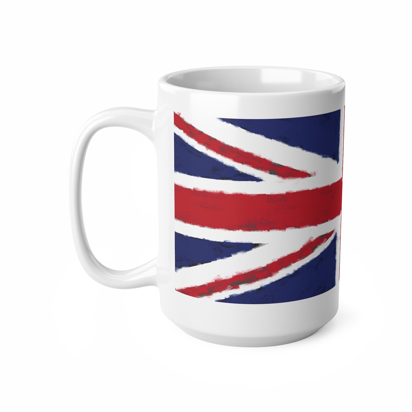 Union Jack Flag Chalk Wrap Around Coffee Mug