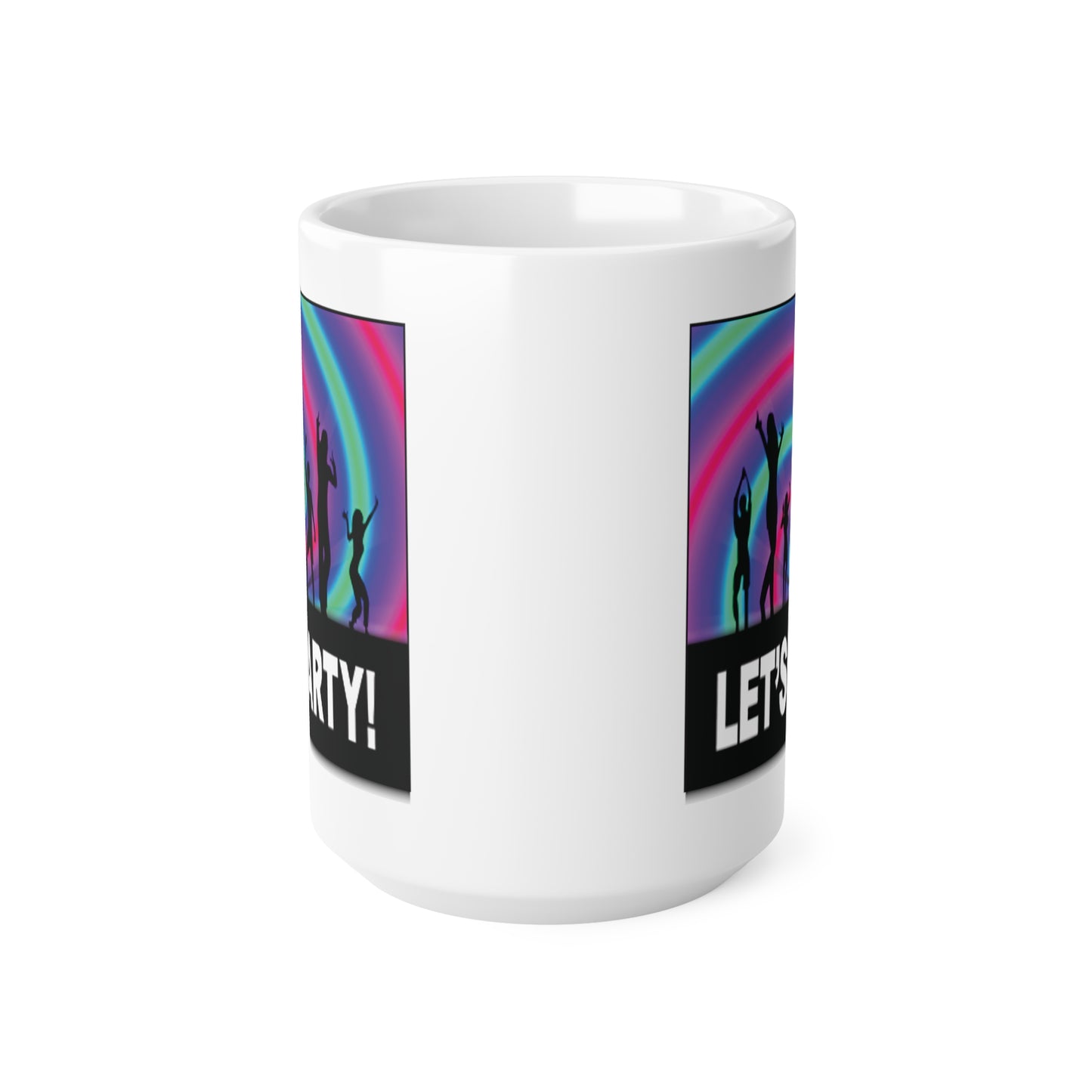 Let's Party Rainbow Dancers Coffee Mug