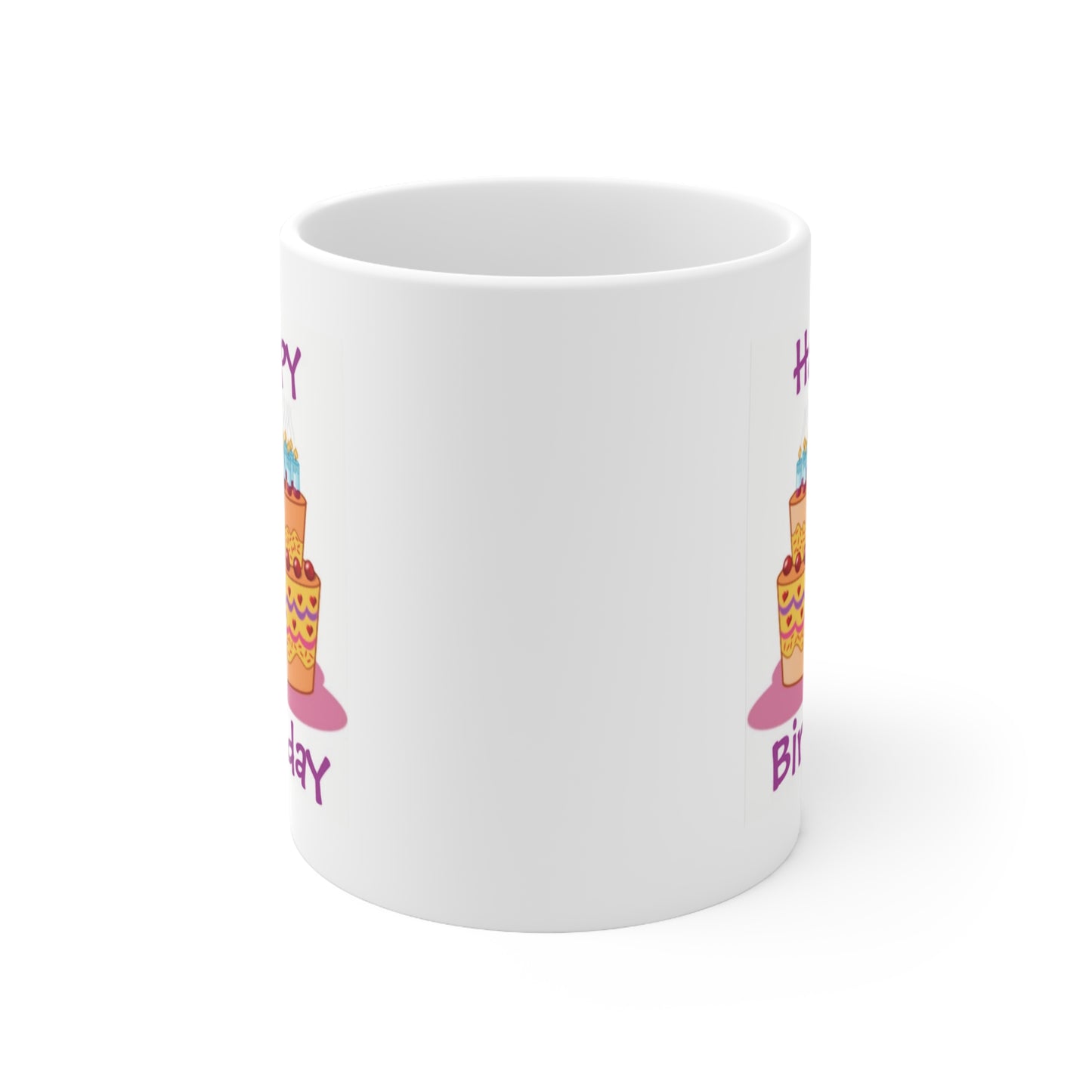 Happy Birthday Big Cake Coffee Mug