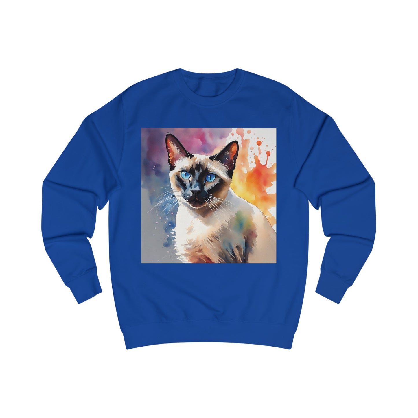 Siamese Cat Cute Watercolor Sweatshirt