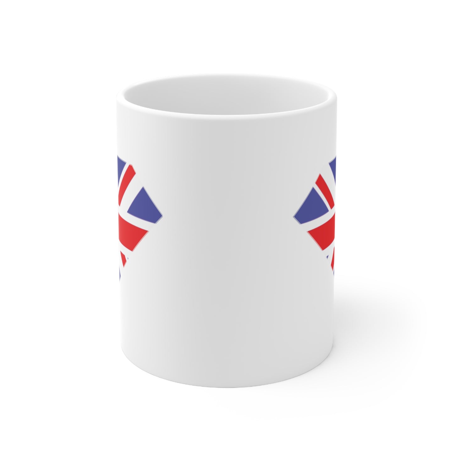 Union Jack Flag Diamond Gem Coffee Mug