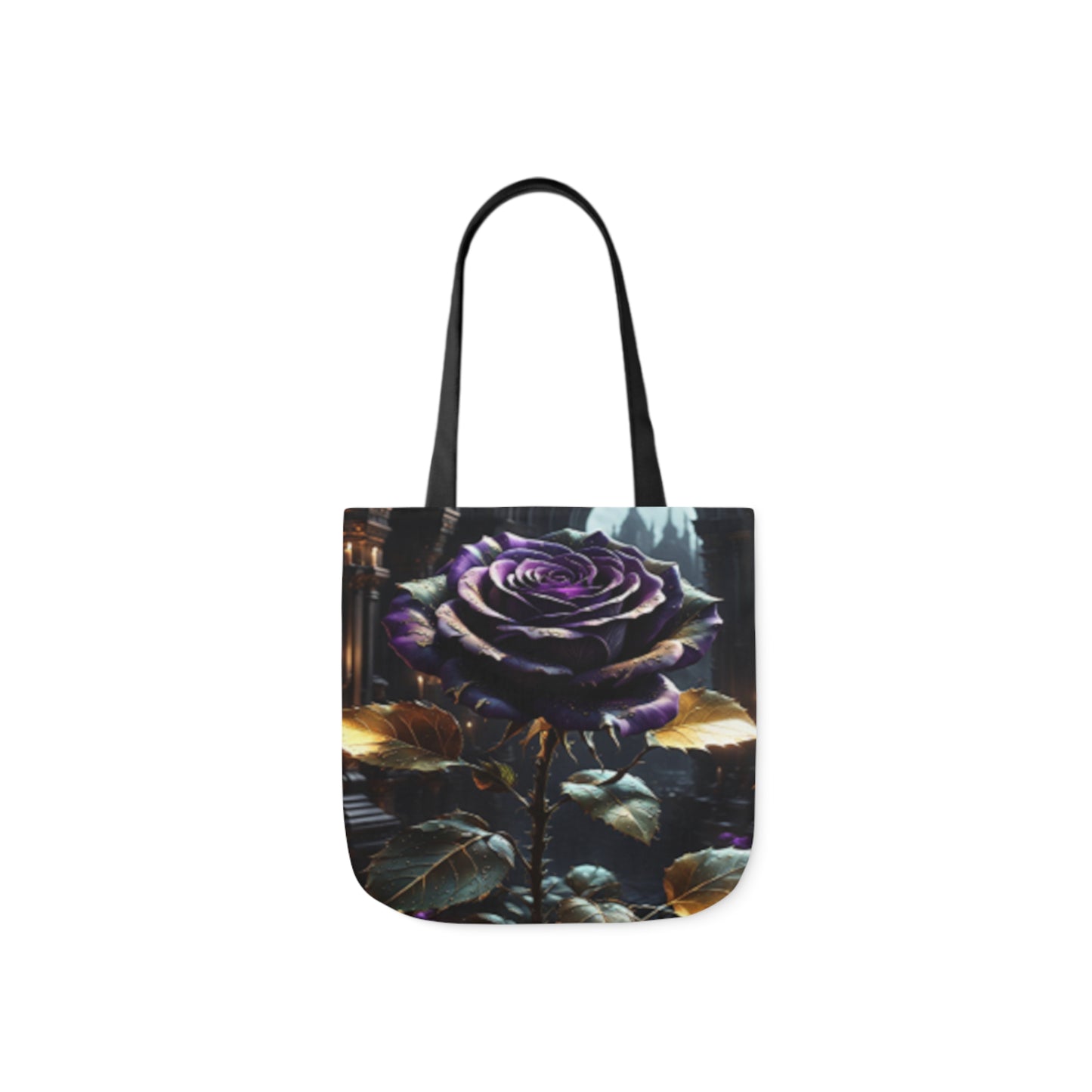 Dark Gothic Rose Shoulder Tote Bag