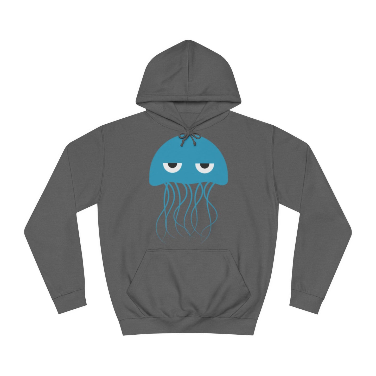 Grumpy Blue Jellyfish Hoodie