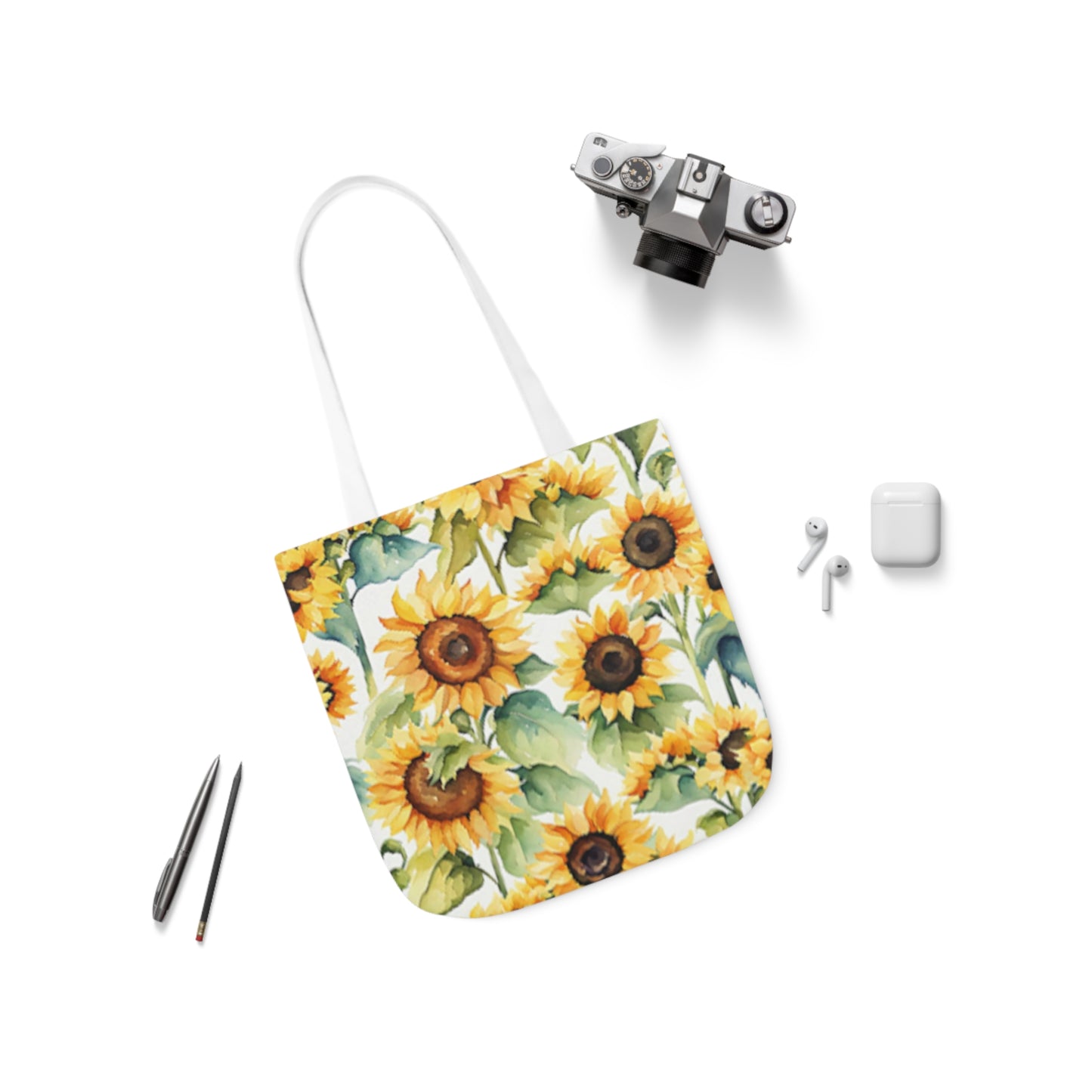 Yellow Sunflowers Shoulder Tote Bag