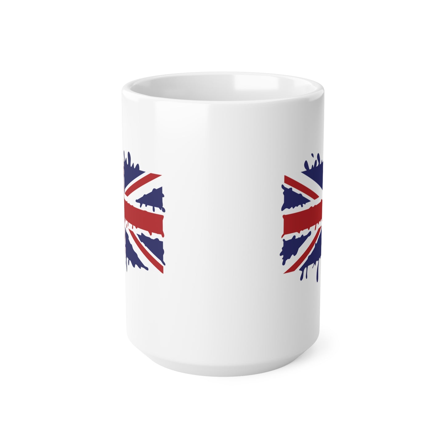 Union Jack Flag Paint Splat Coffee Mug