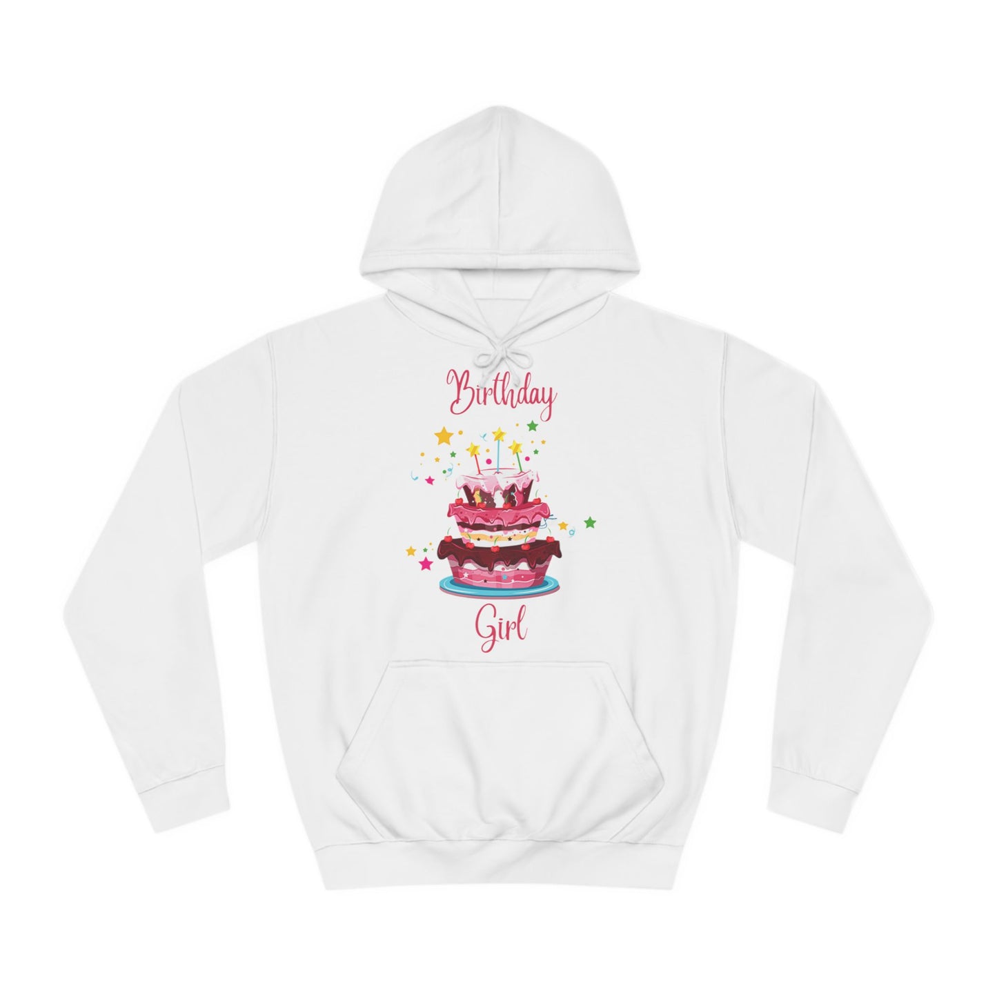 Birthday Girl Star Birthday Cake Hoodie