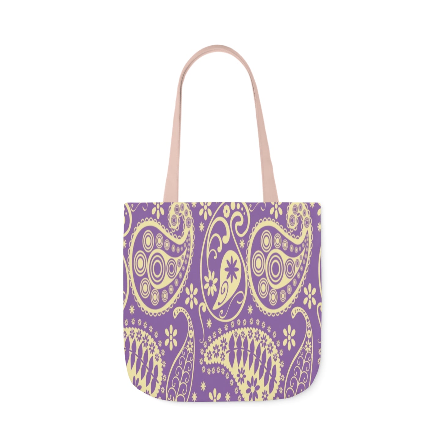 Purple Paisley Pattern Shoulder Tote Bag