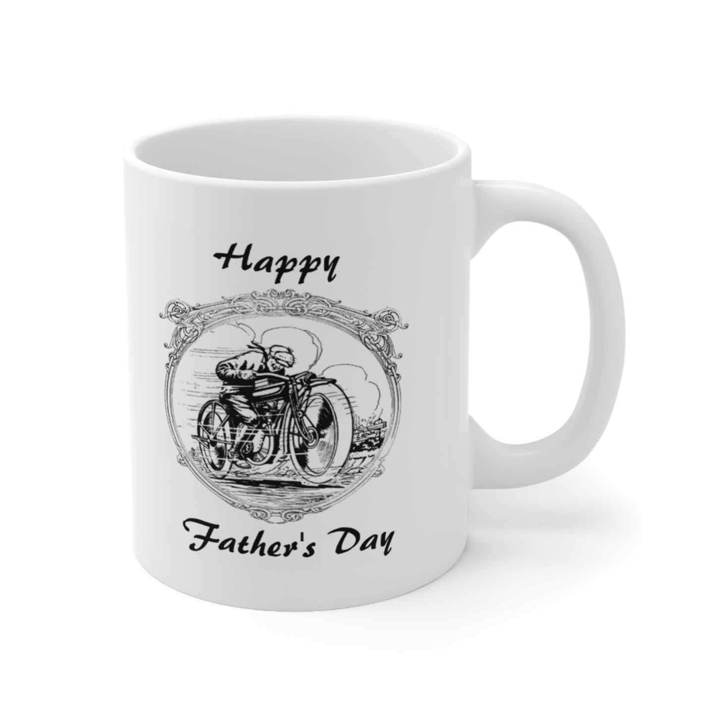 Vintage Father's Day Motorcycle Coffee Mug