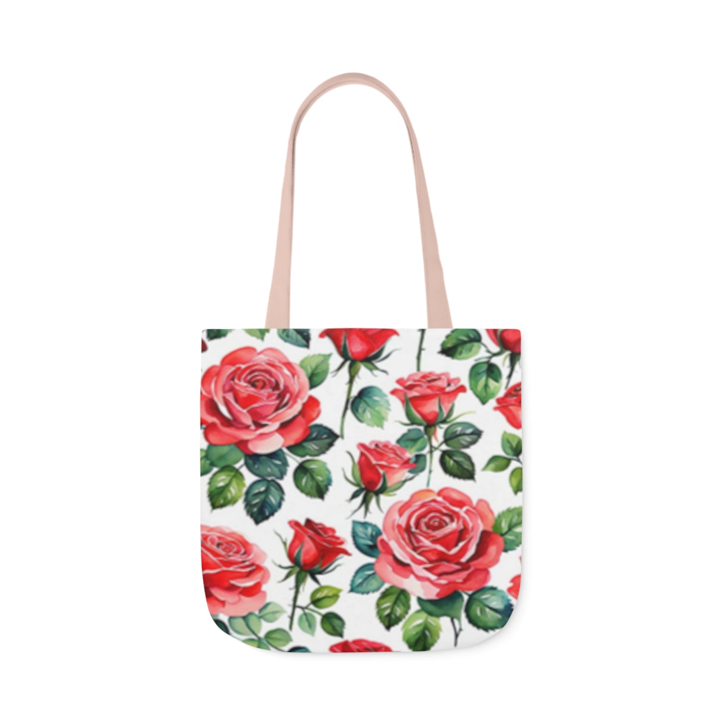 Large Pink Roses Shoulder Tote Bag