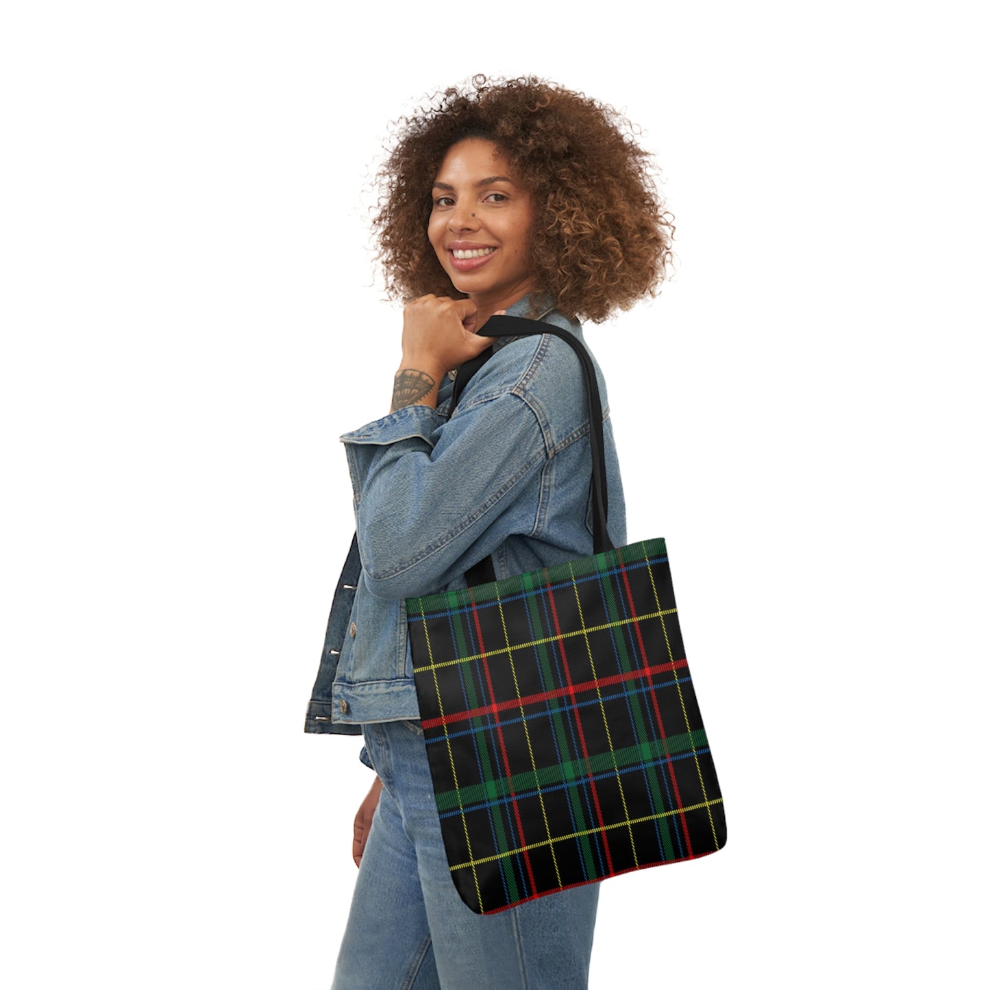 Ancient Hunting Tartan Shoulder Tote Bag