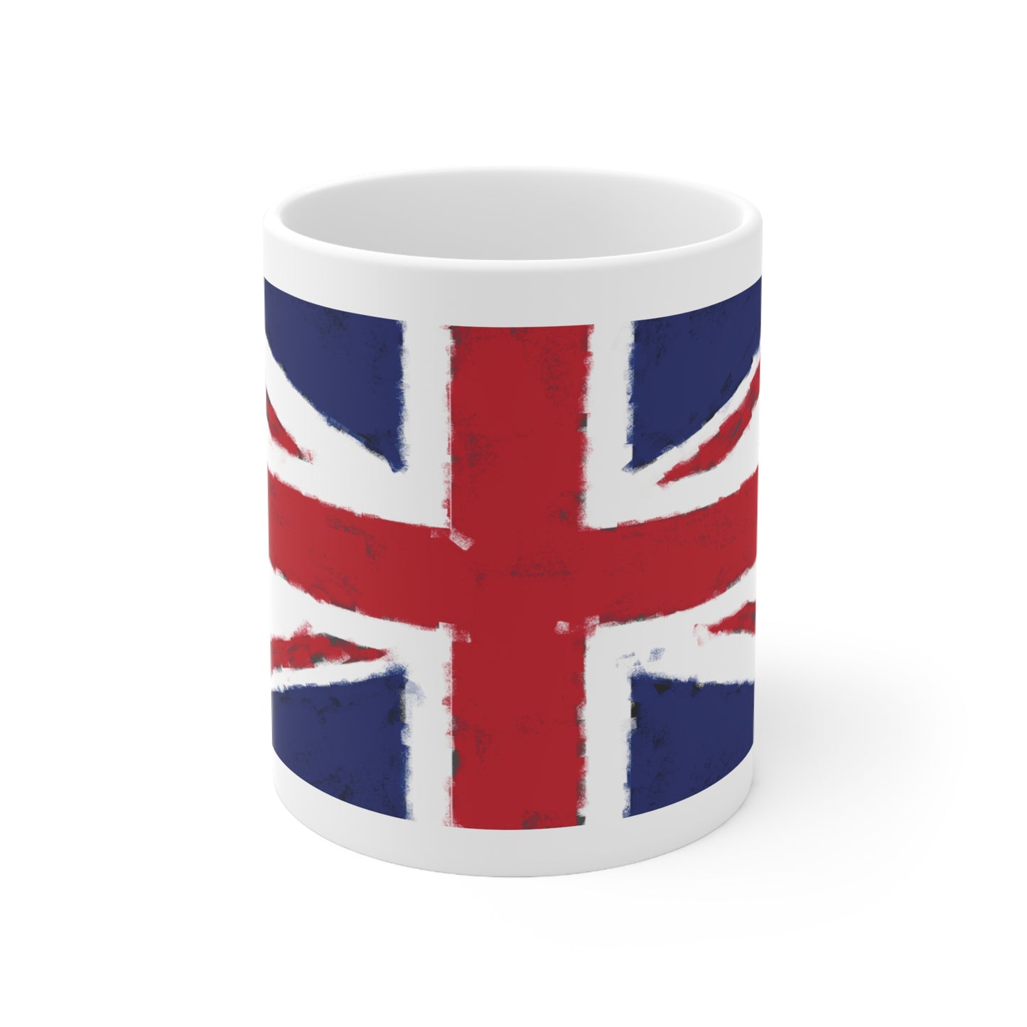 Union Jack Flag Chalk Wrap Around Coffee Mug