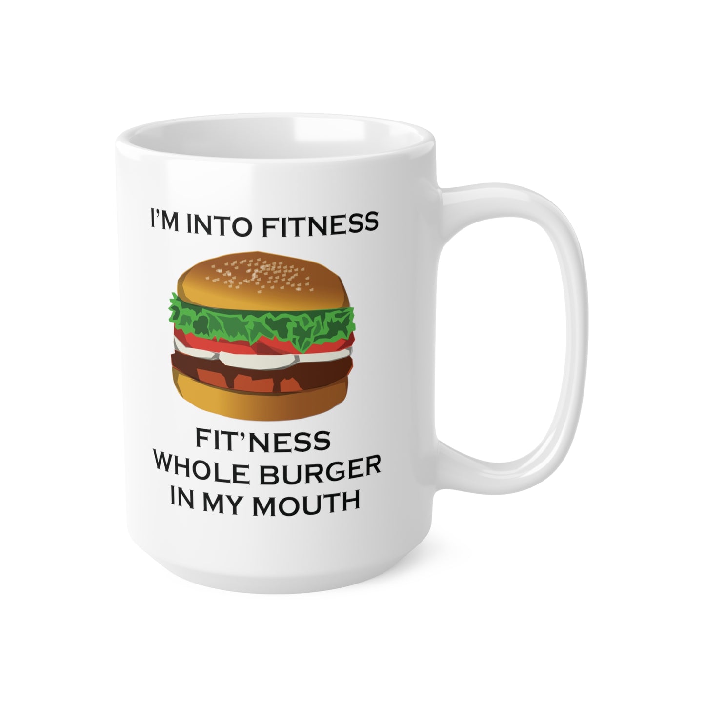 I’m Into Fitness Burger Coffee Mug