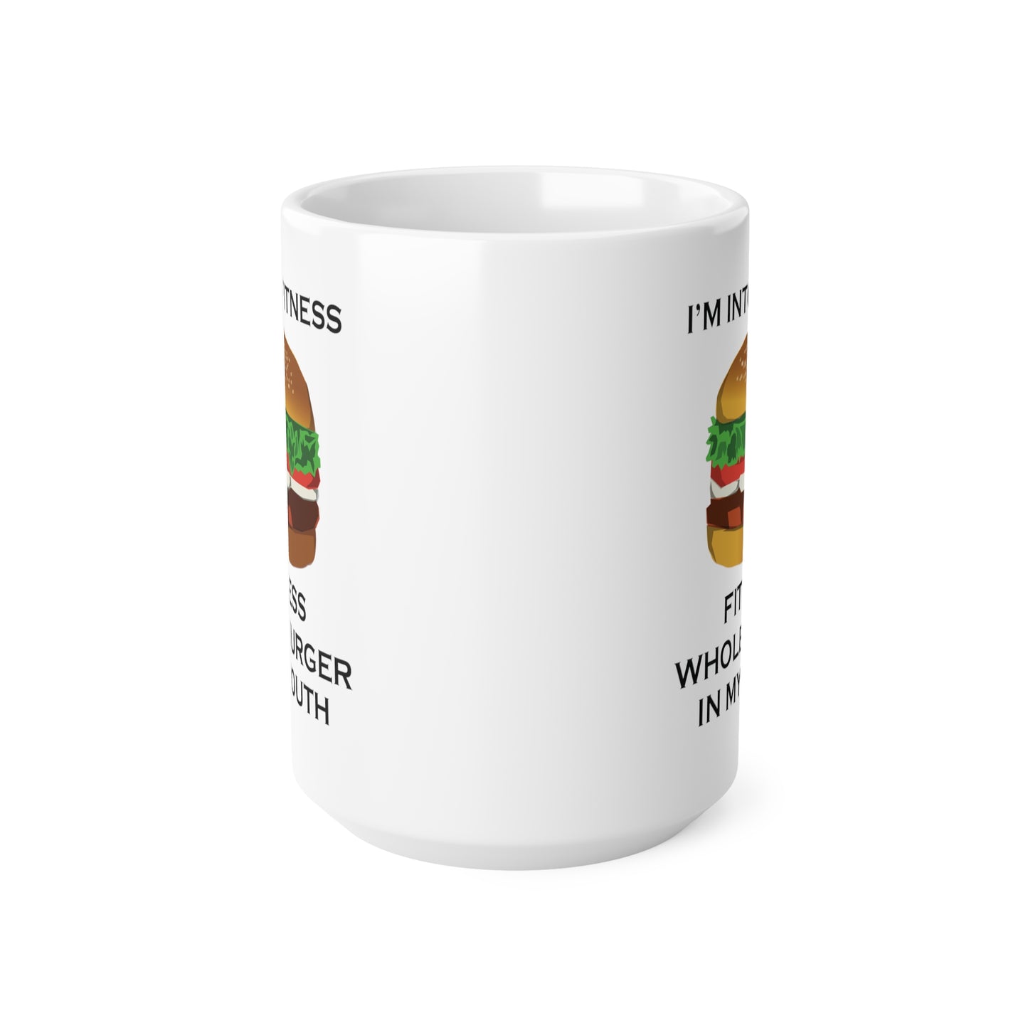 I’m Into Fitness Burger Coffee Mug