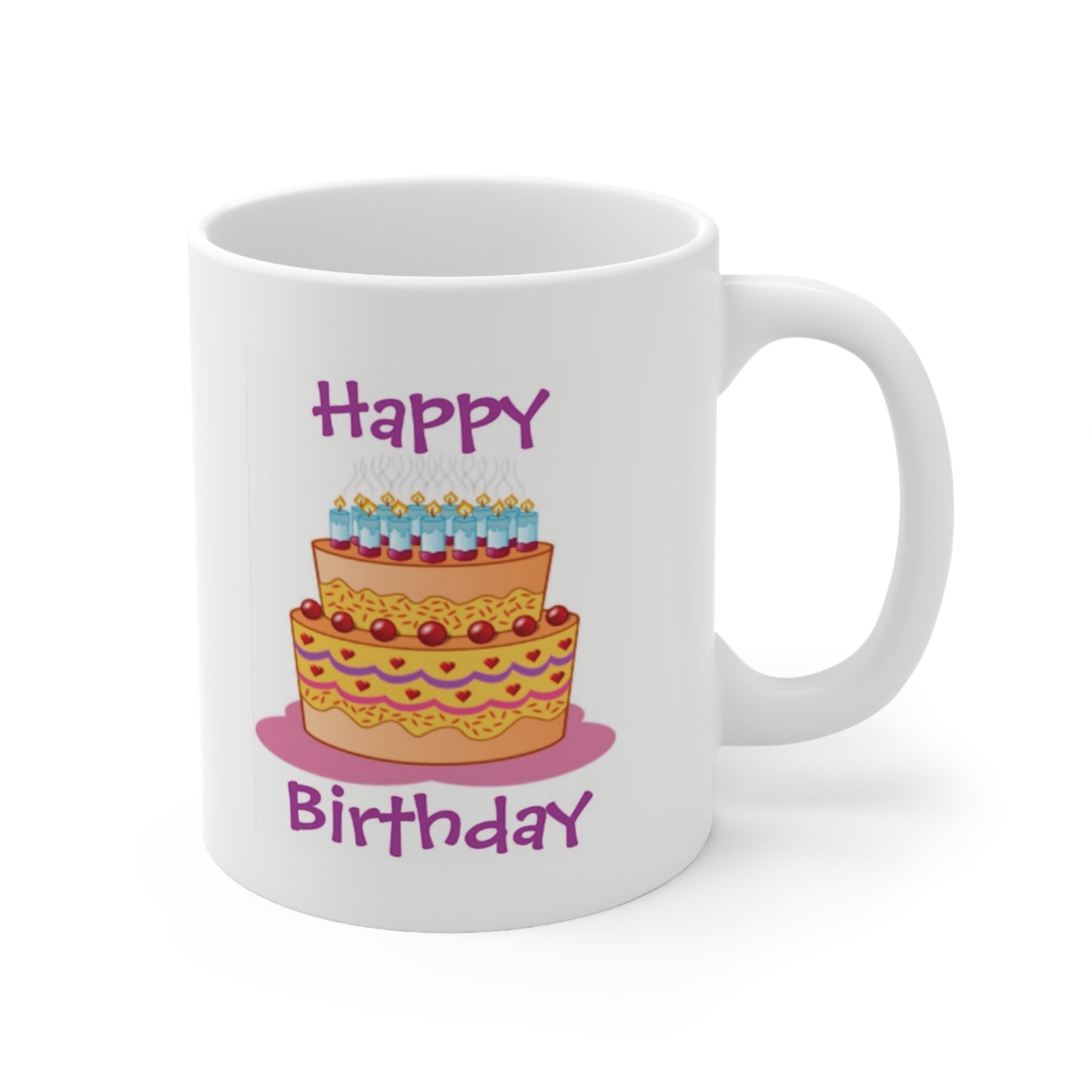 Happy Birthday Big Cake Coffee Mug