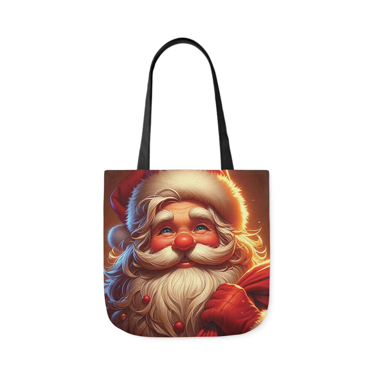 Jolly Saint Nick Christmas Santa Claus Shoulder Tote Bag