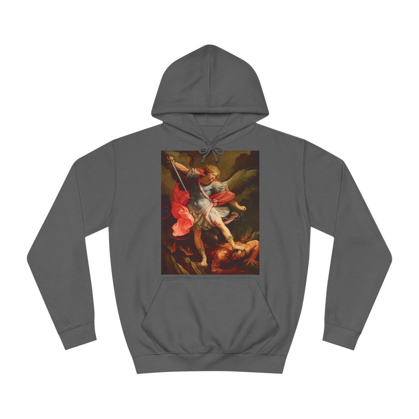 Archangel Michael Defeating Satan Christian Warrior Hoodie