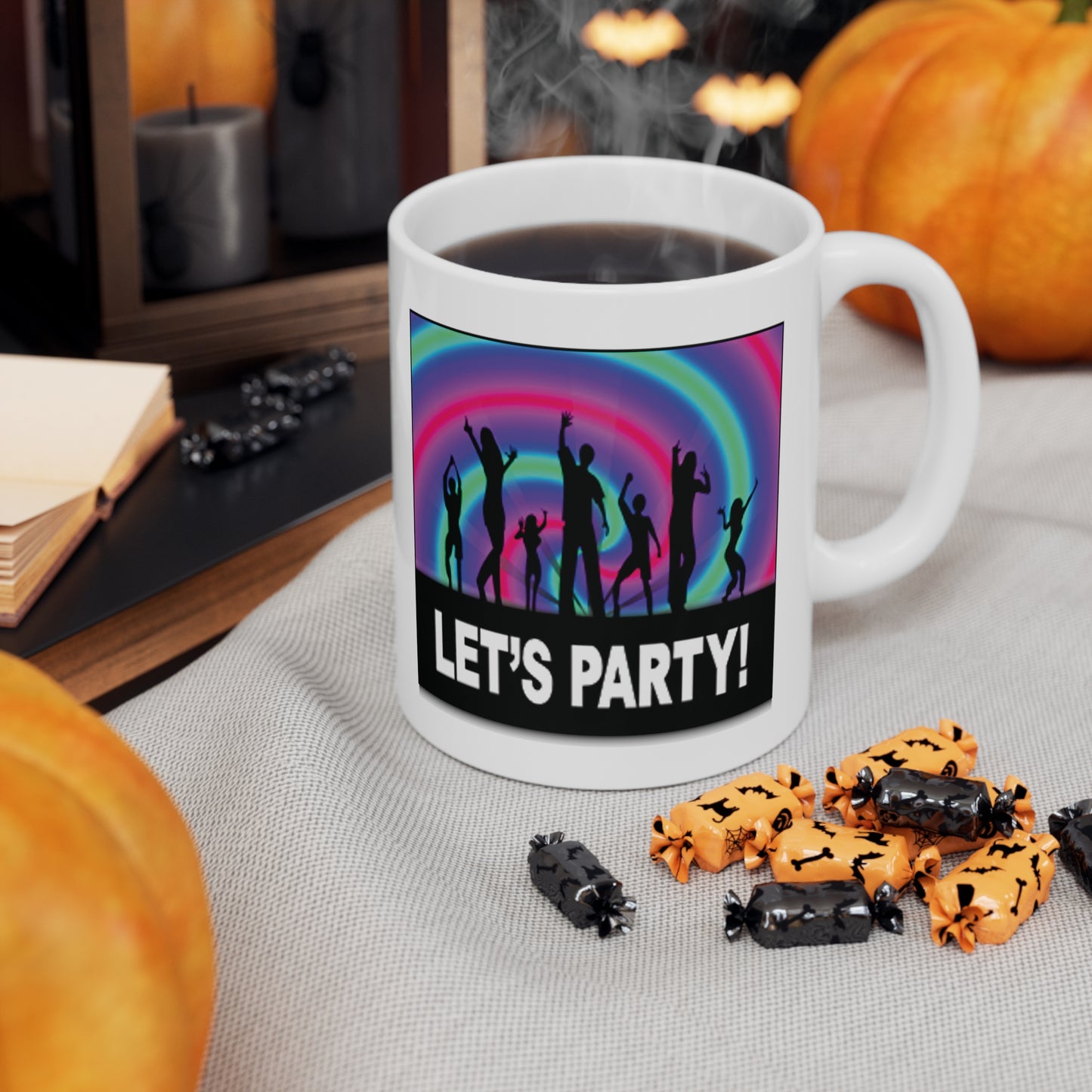 Let's Party Rainbow Dancers Coffee Mug