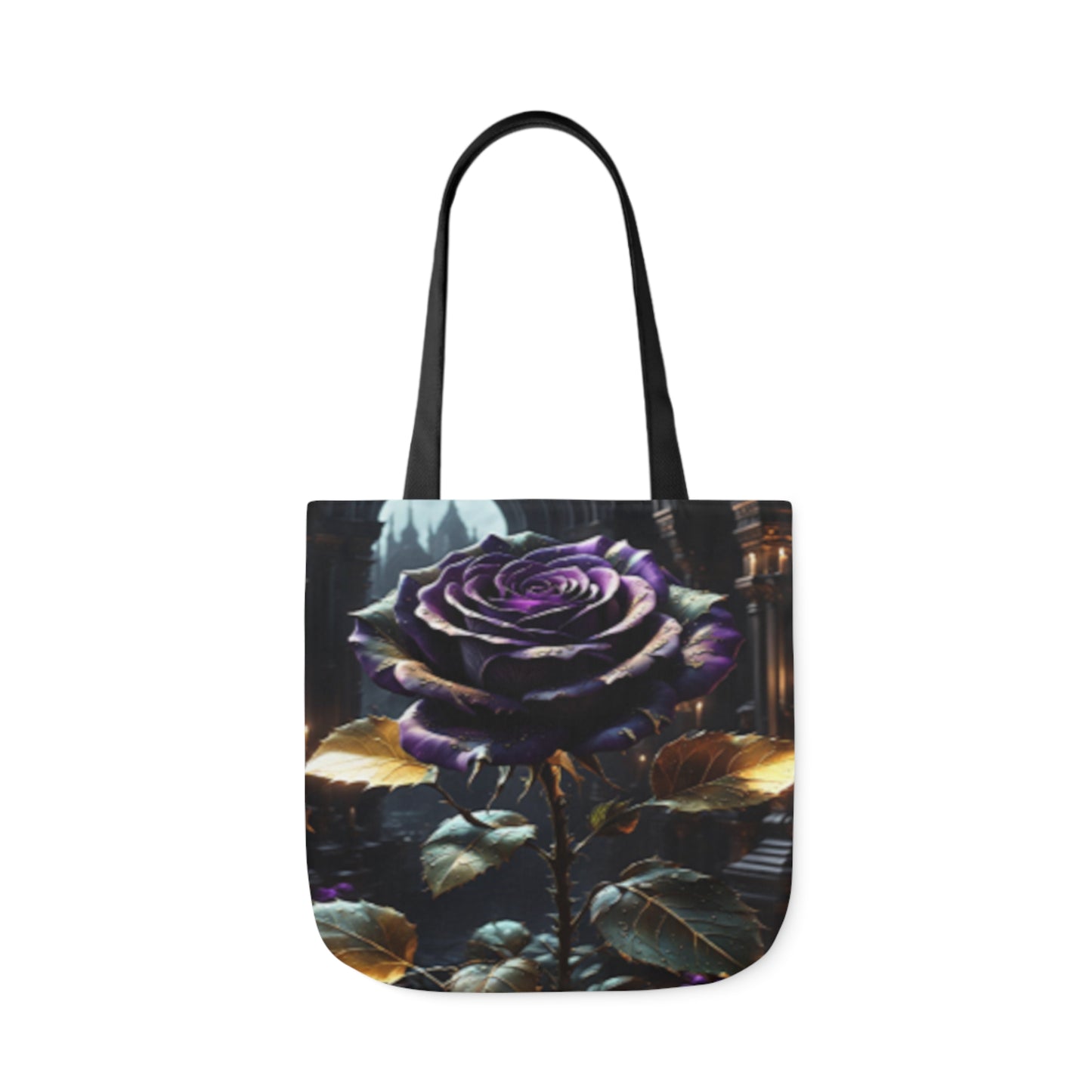 Dark Gothic Rose Shoulder Tote Bag