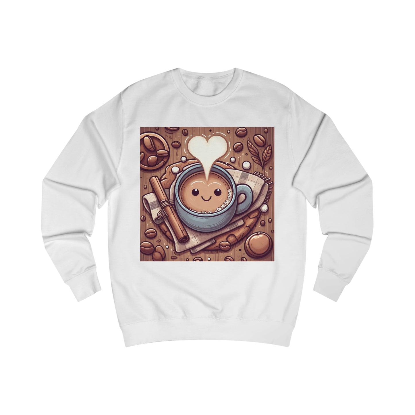 Coffee Love Winter Warmer Cute Cartoon Sweatshirt