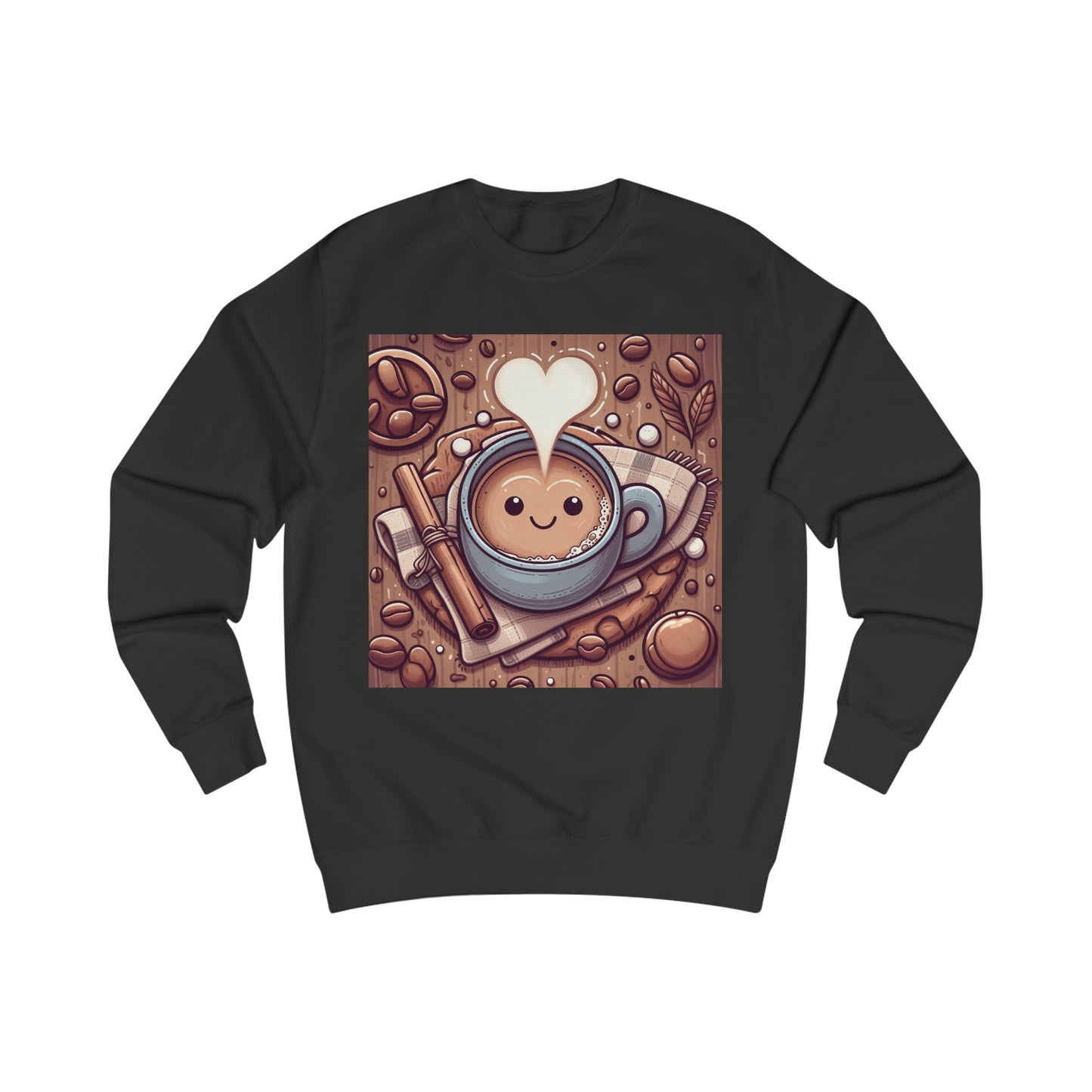 Coffee Love Winter Warmer Cute Cartoon Sweatshirt