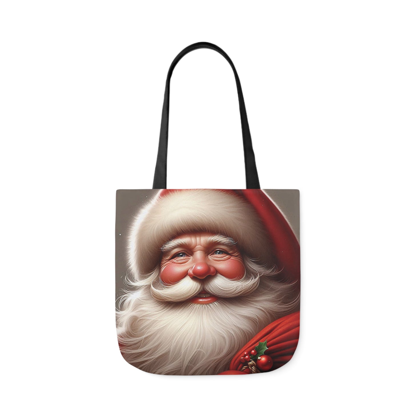 Happy Santa Claus Christmas Shoulder Tote Bag