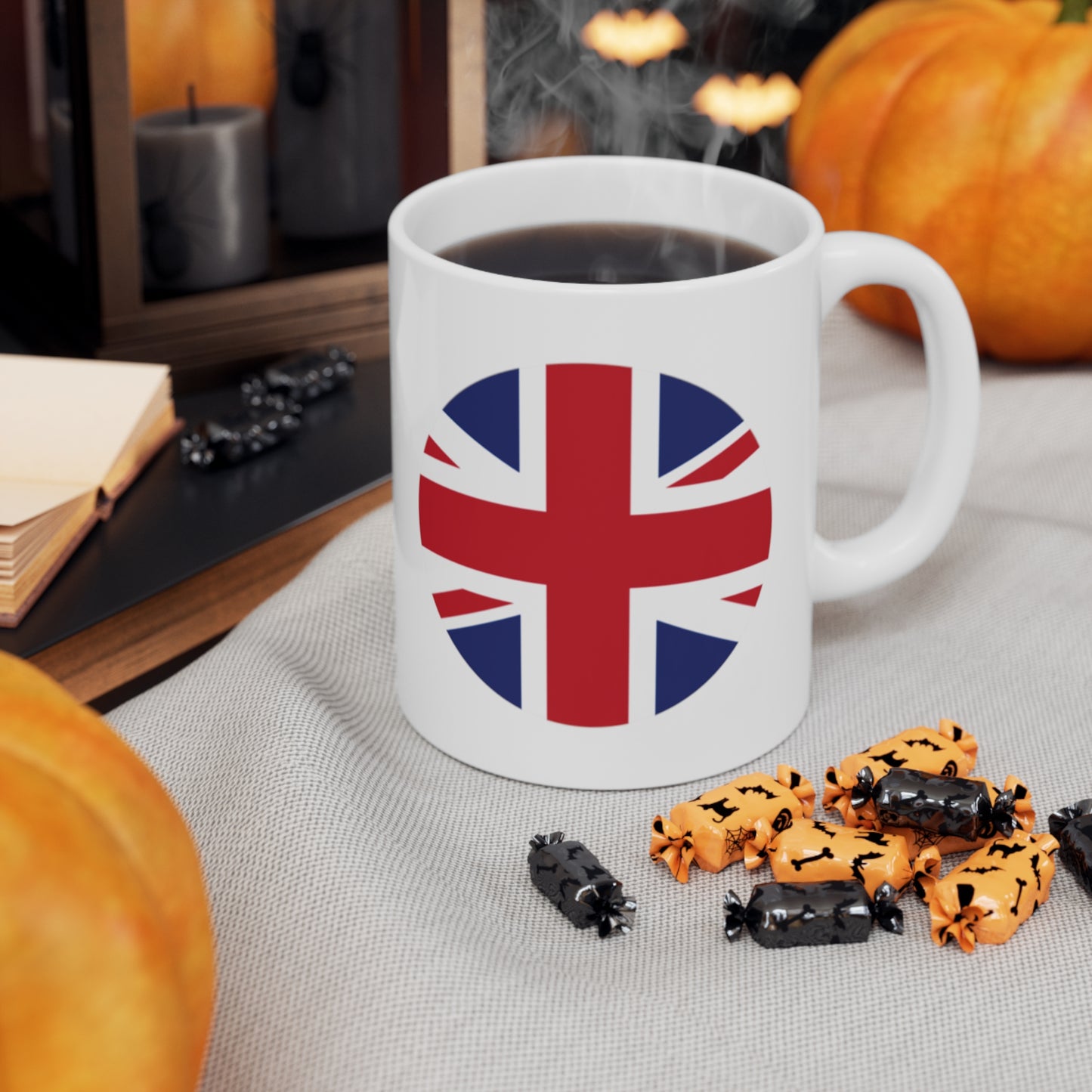 Union Jack Flag Round Circle Coffee Mug