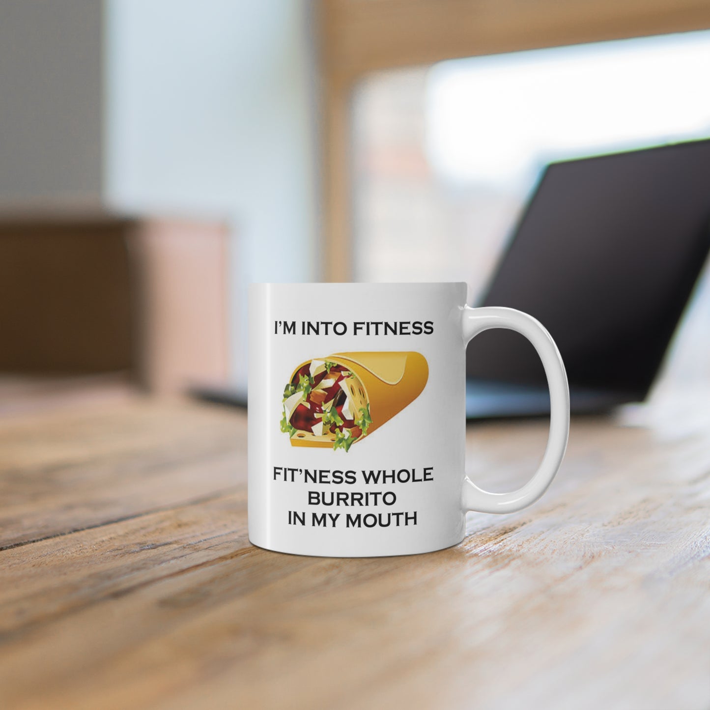 I’m Into Fitness Burrito Coffee Mug