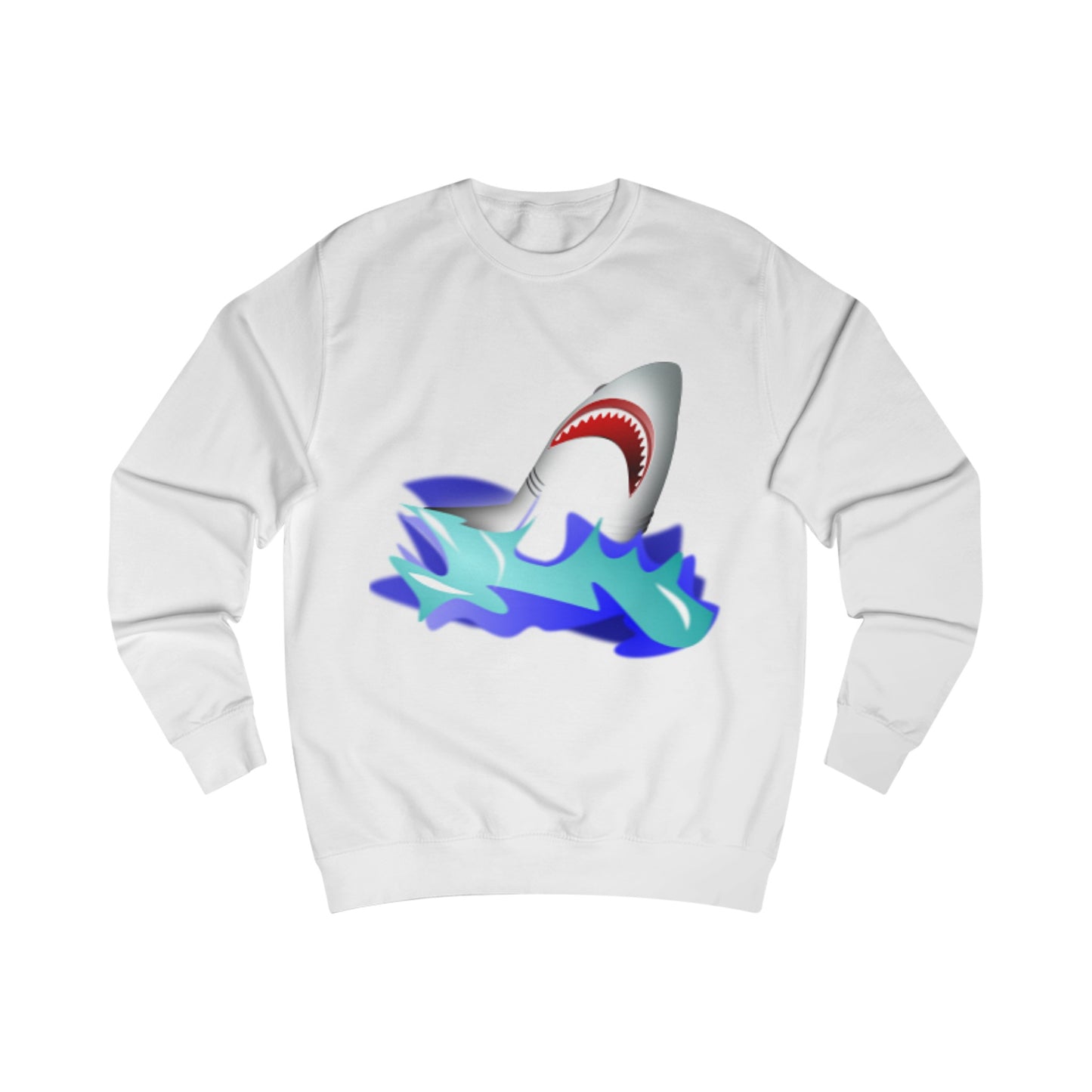 Great White Shark Rise Cartoon Sweatshirt