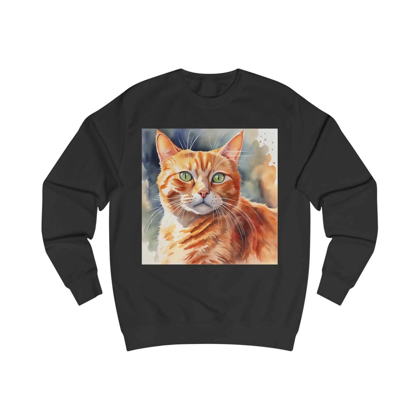 Ginger Cat Cute Watercolor Sweatshirt