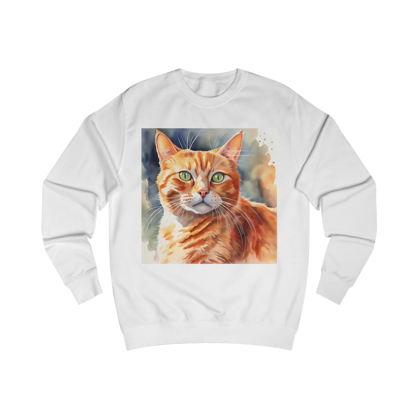 Ginger Cat Cute Watercolor Sweatshirt