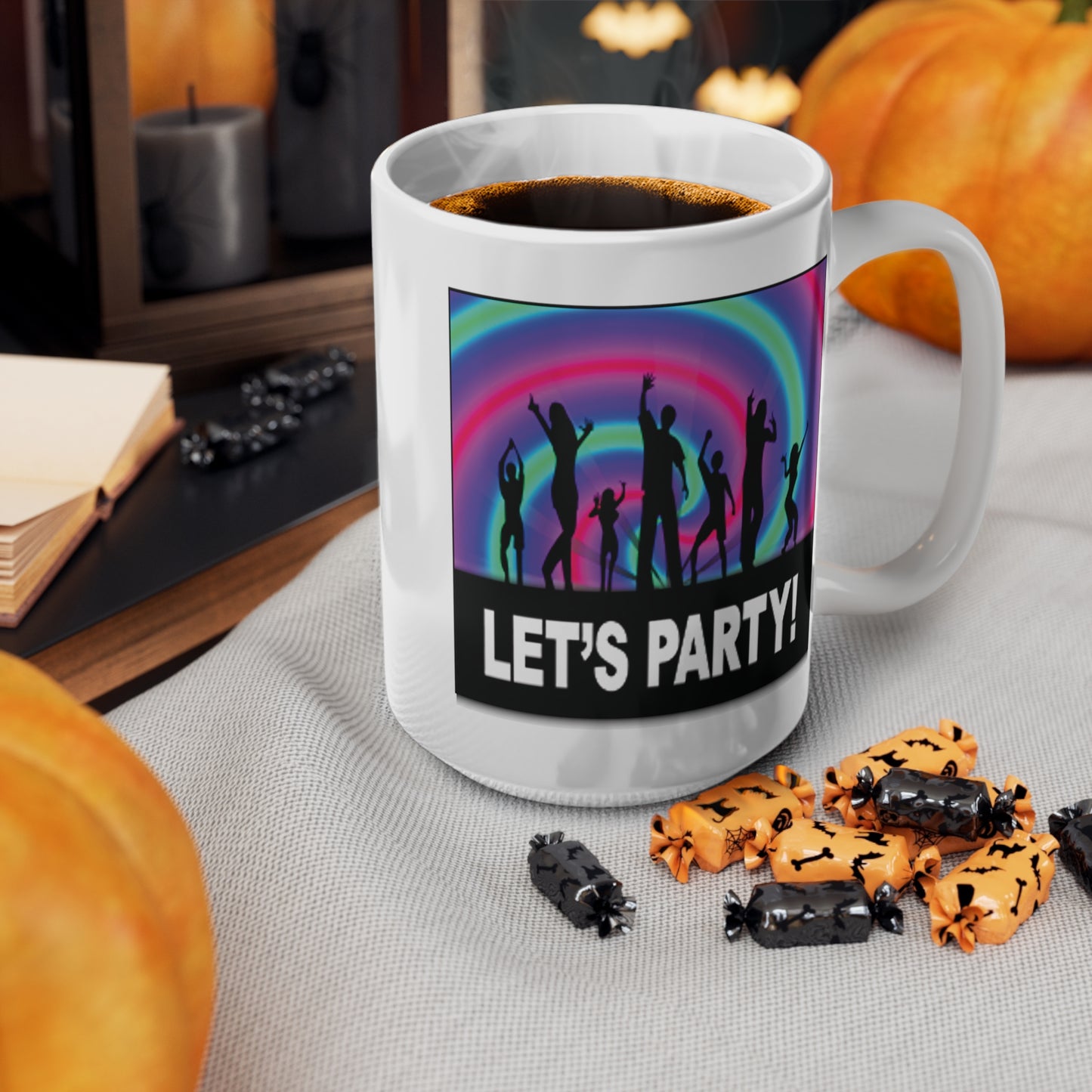 Let's Party Rainbow Dancers Coffee Mug