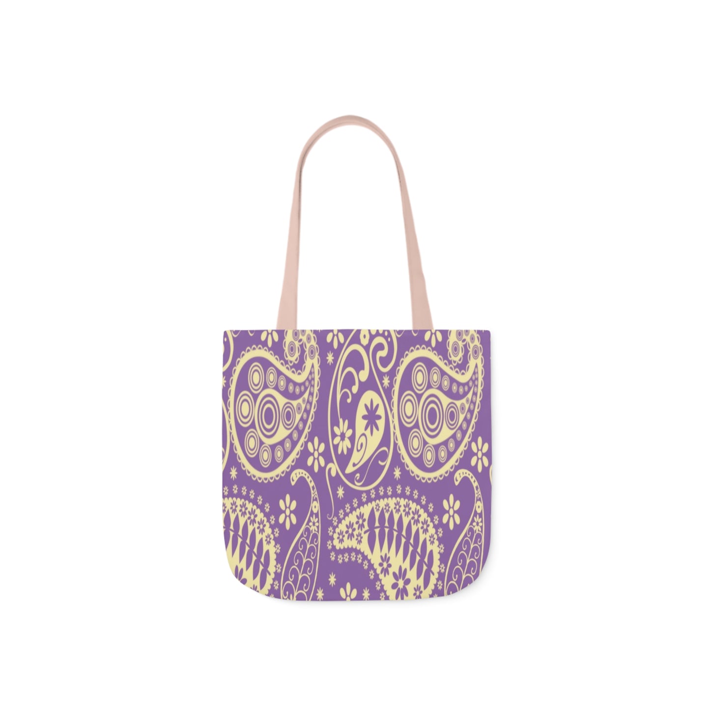 Purple Paisley Pattern Shoulder Tote Bag