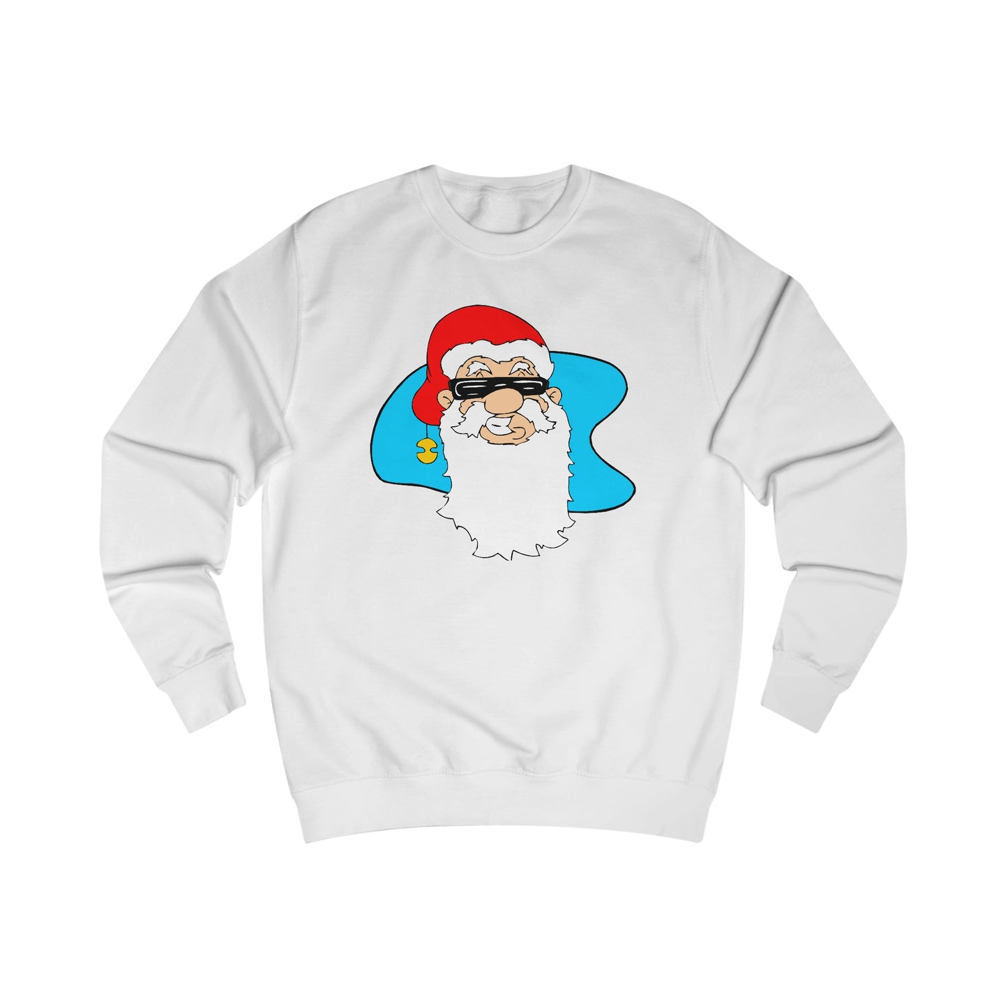 Cool Christmas Santa Claus In Sunglasses Sweatshirt