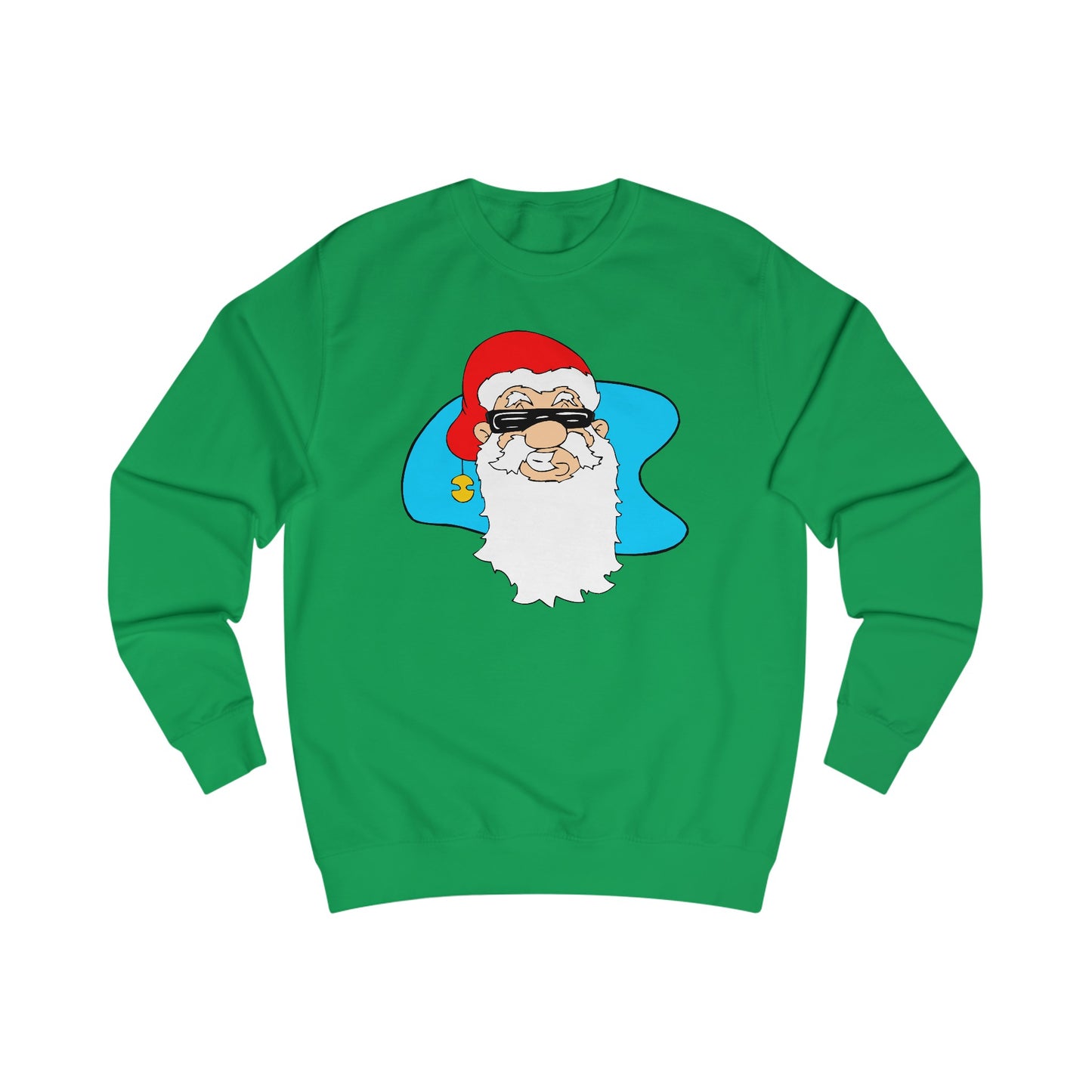 Cool Christmas Santa Claus In Sunglasses Sweatshirt