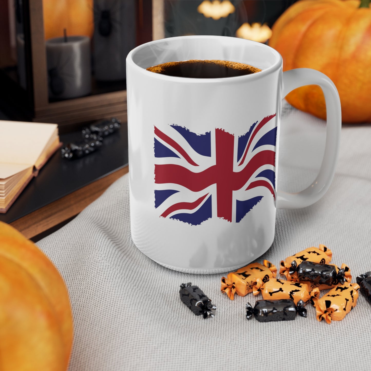 Union Jack Flag Grunge Coffee Mug