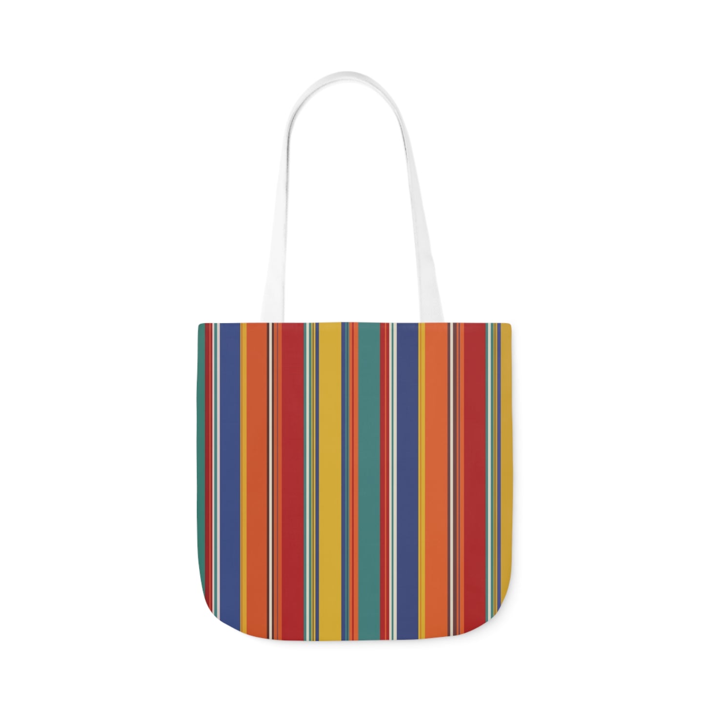 Oxford Rainbow Colourful Stripes Bold Pattern Shoulder Tote Bag