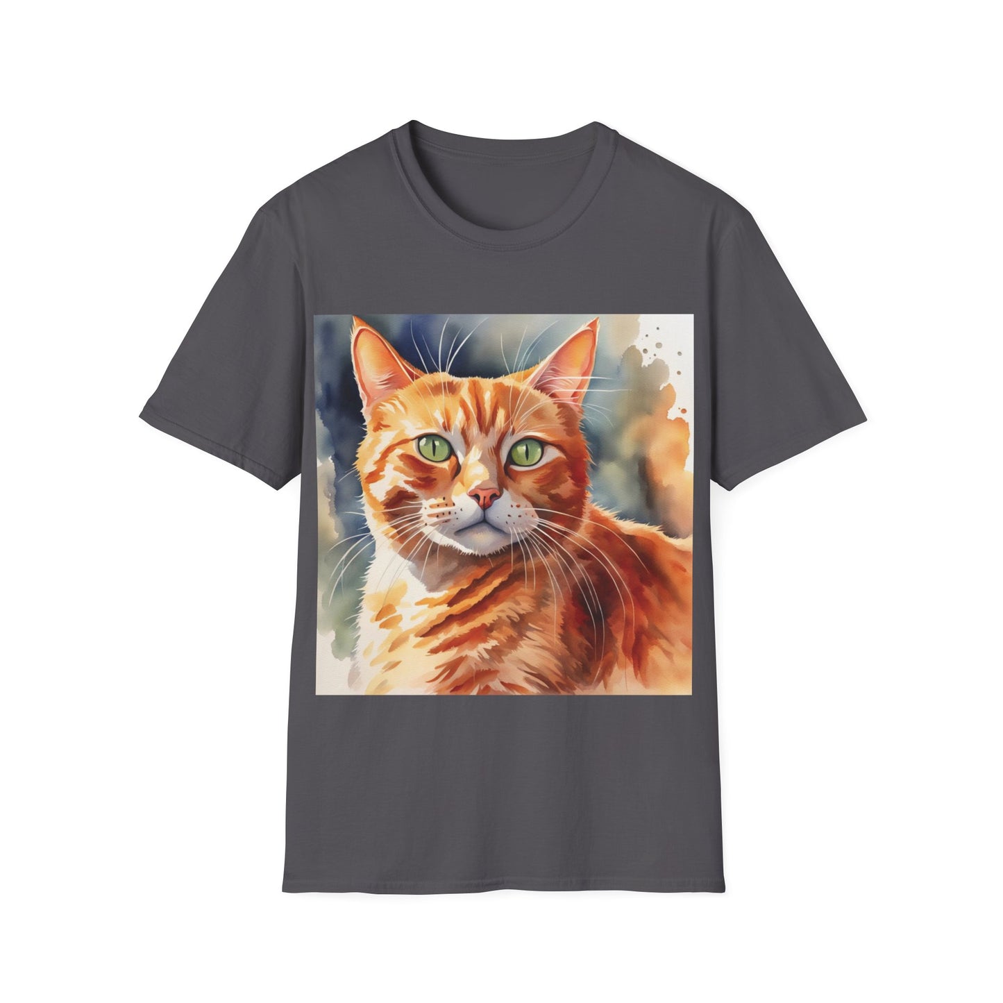 Ginger Cat Cute Watercolor T-Shirt