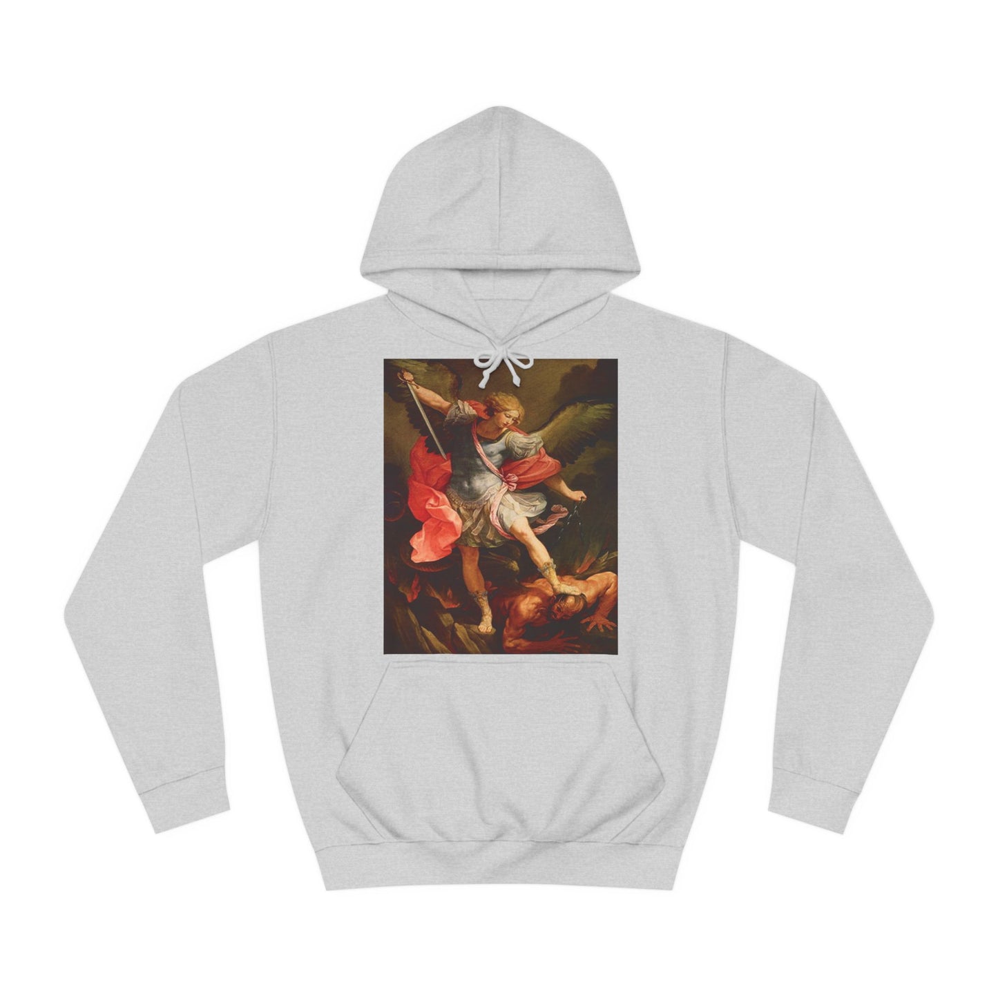 Archangel Michael Defeating Satan Christian Warrior Hoodie