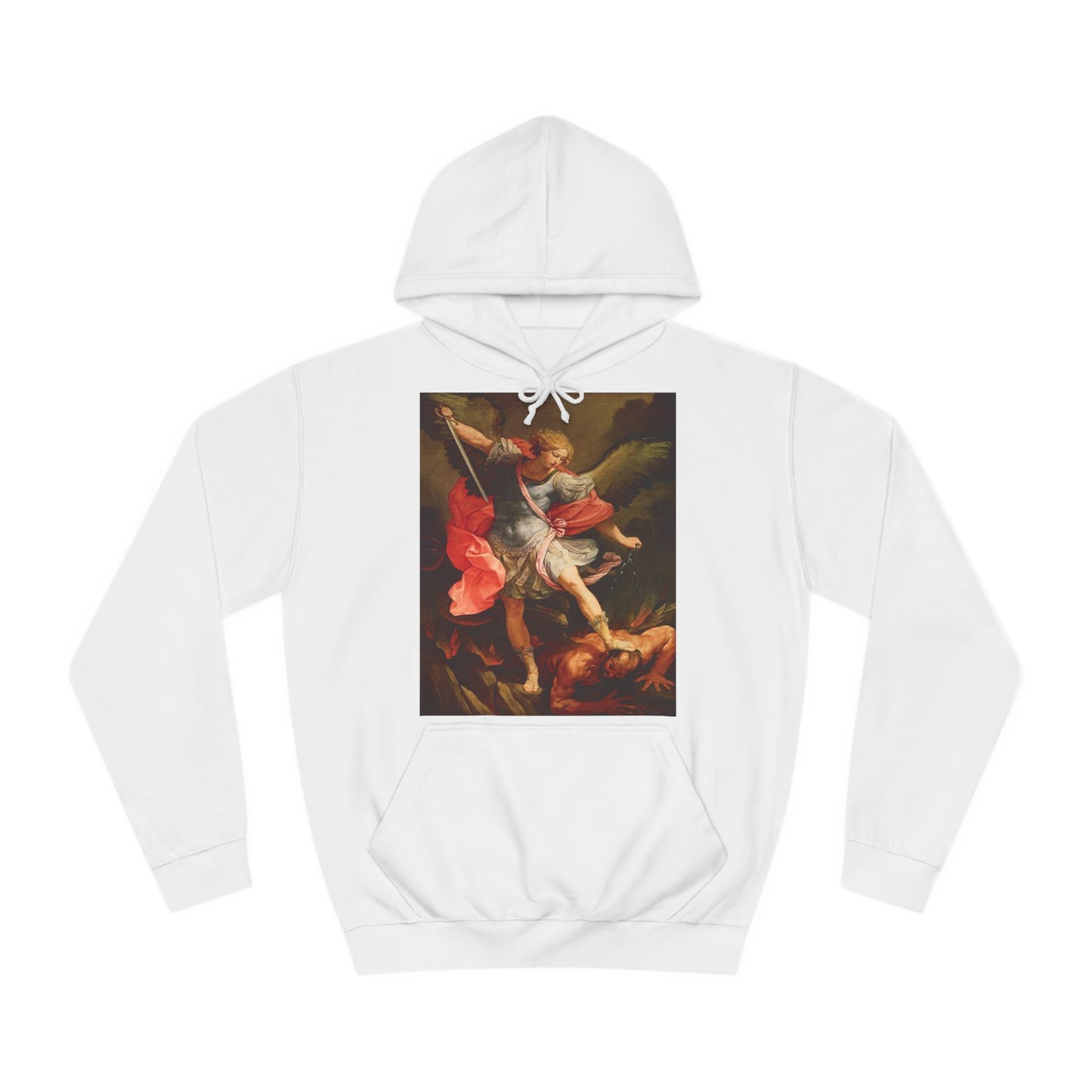 Archangel Michael Defeating Satan Christian Warrior Hoodie