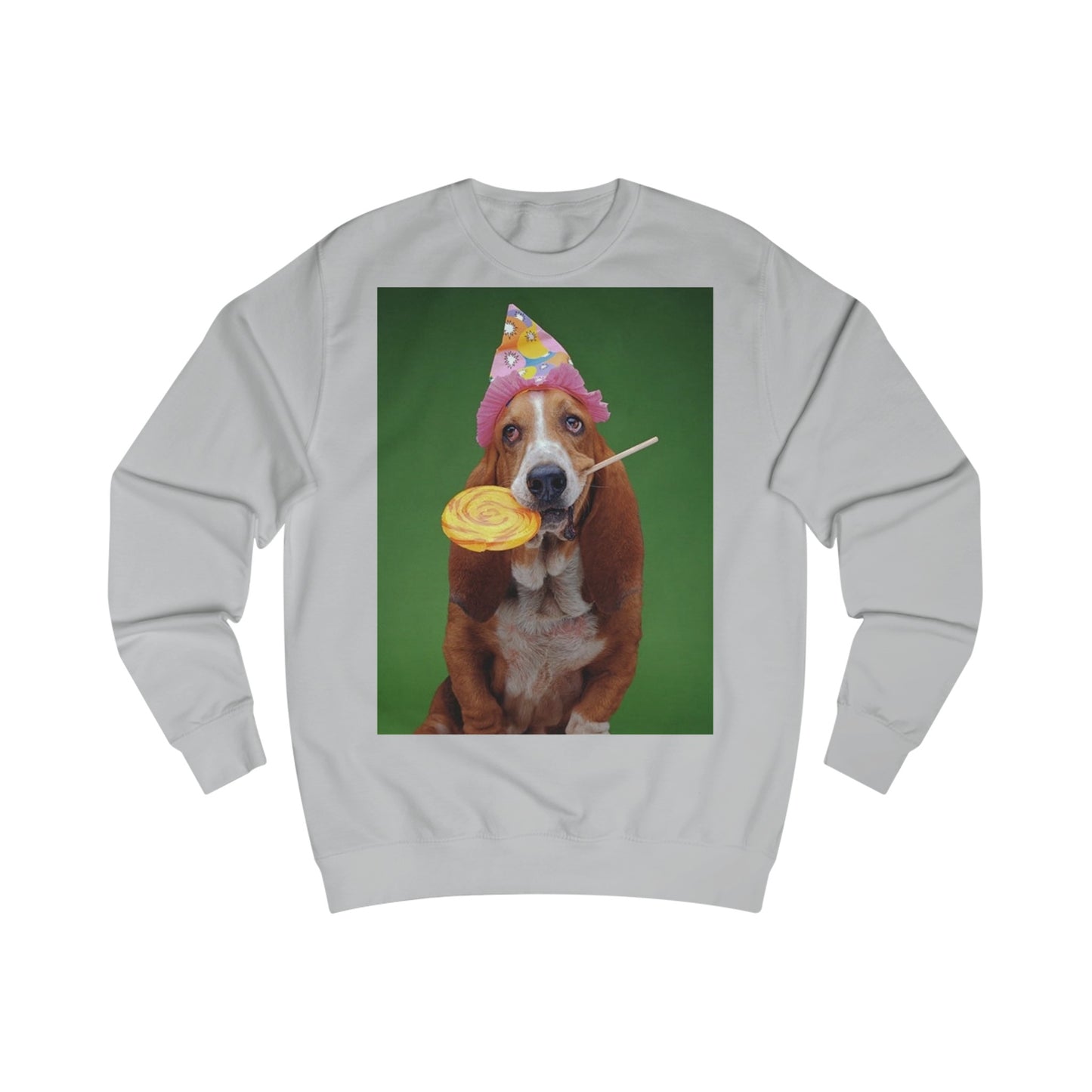 Basset Hound Dog And Lollipop Birthday Sweatshirt