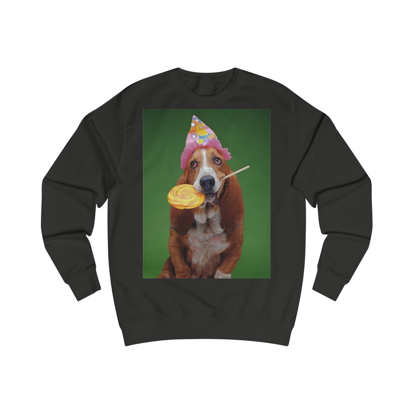 Basset Hound Dog And Lollipop Birthday Sweatshirt