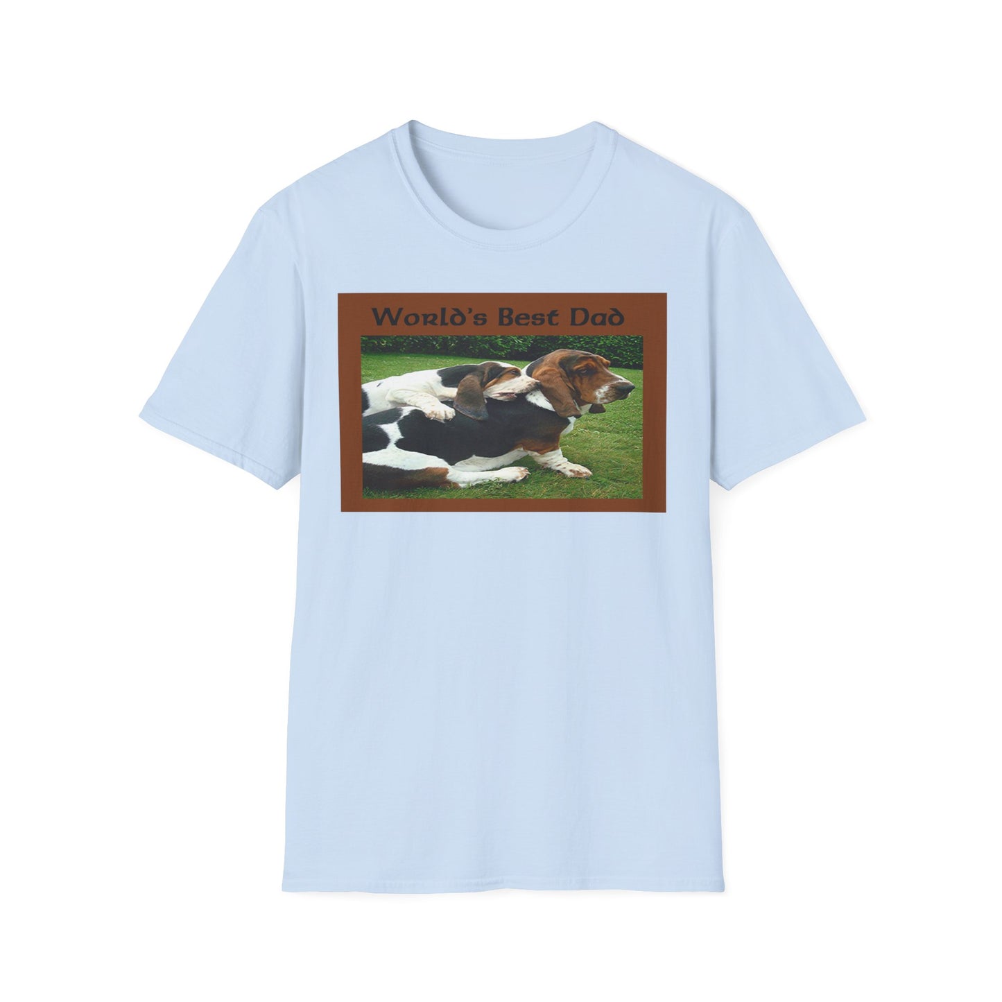 Father's Day Basset Hounds World's Best Dad T-Shirt